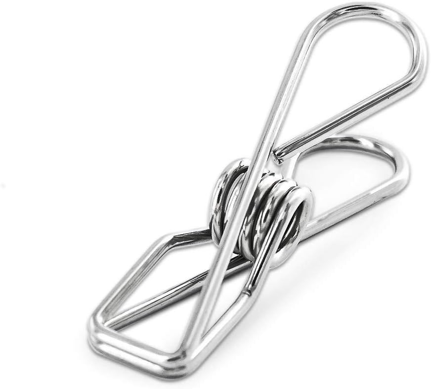 40 Pack Stainless Steel Clothes Pins, Multi-Purpose Metal Wire Utility Clips