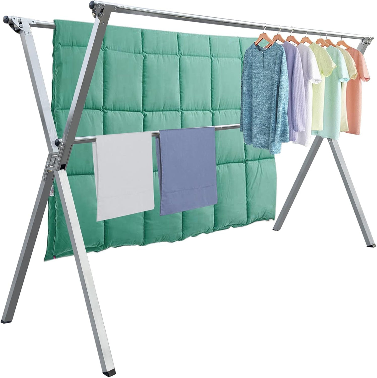 AZK Clothes Drying Rack Foldable Portable Design