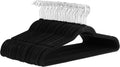 Amazon Basics Slim Velvet Non-Slip Space Saving Sturdy Suit Clothes Hangers, Closet Organizer, Black/Rose Gold, 30-Pack