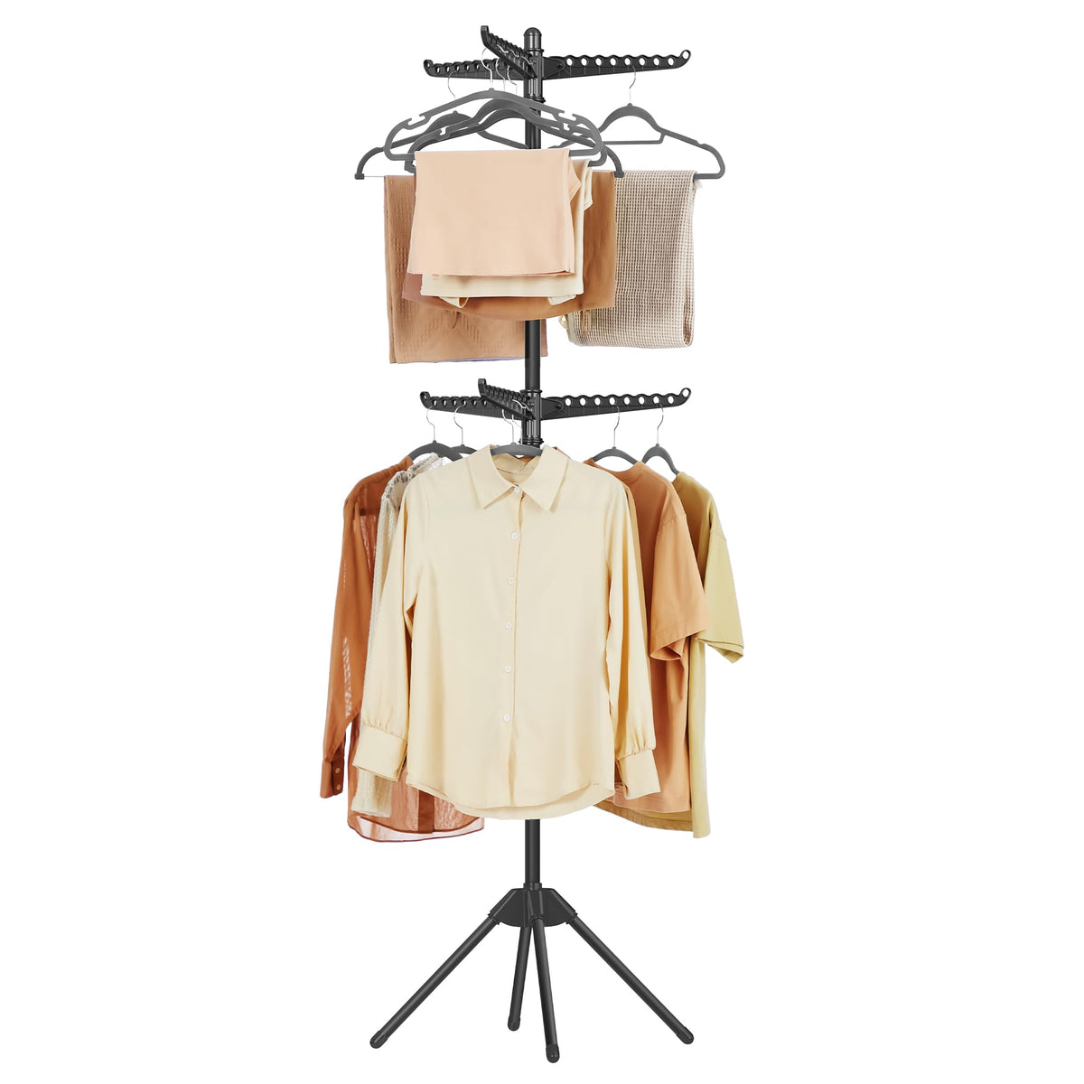SONGMICS Clothes Drying Rack, 61.6-Inch Drying Rack, 3 Rotatable Arms