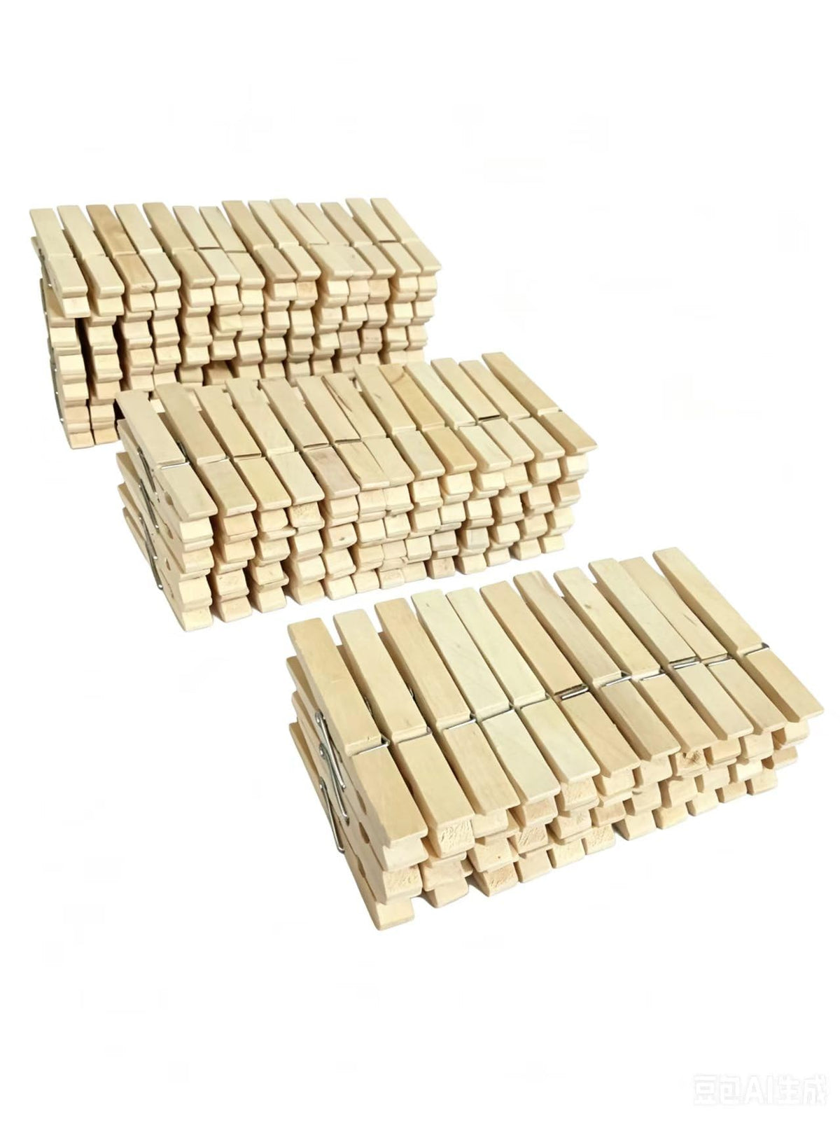 50PCS Colorful Wooden Clothespins, 2.9 Inch Clothing Clips, Large Wooden Clothes Pins, Decorative Pins, 11 Color, Strong Grip, Multipurpose Clips for Crafts Hanging Clothes Picture