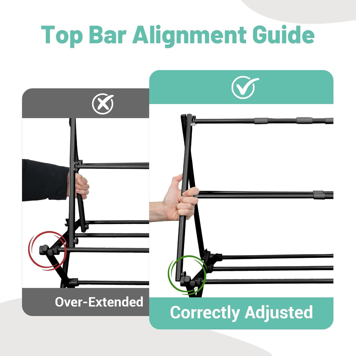 ZOES HOMEWARE 4 Tier Clothes Drying Rack Foldable | Foldable Clothing Drying Rack | Laundry Drying Rack Collapsible for Laundry Room, Dorm, Expandable Sturdy Metal Design | Black 29"L x 11.5"W x 53"H
