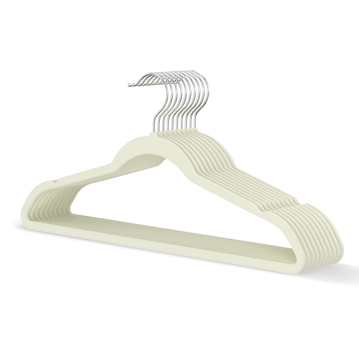 Black Velvet Hangers 60 Pack, Slim Space Saving Suit Hangers for Closet Organizer, Rotating Silver Hook, Non Slip Clothes Felt Hanger Heavy Duty for Coat,Shirt, Pants, Camisole, Dress