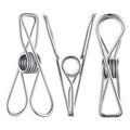 50 PCS Clothes Pins Heavy Duty Outdoor Metal Clothespins Laundry Bag Clips