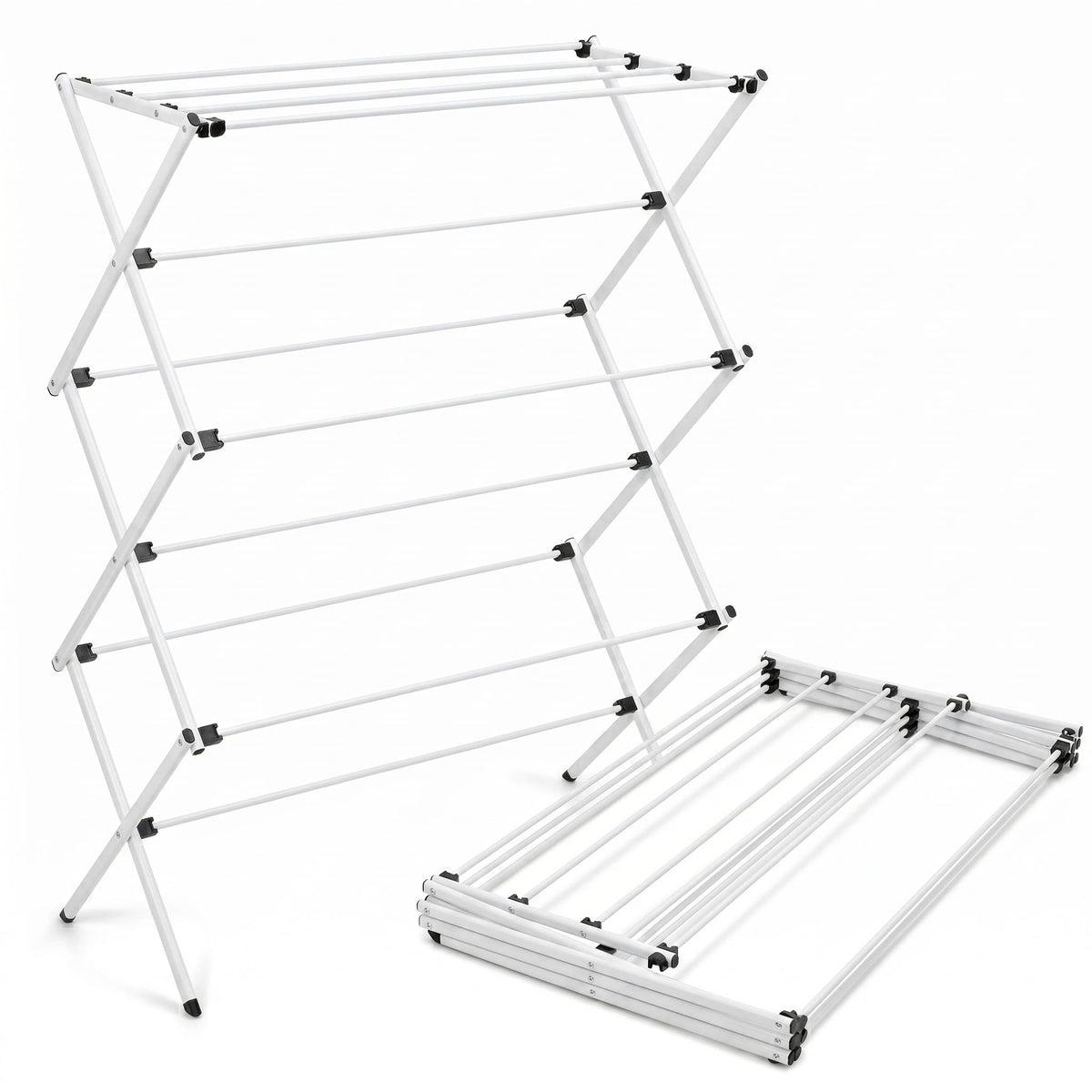 Honey-Can-Do Oversized Collapsible Clothes Drying Rack, 35", 50 lb, Grey