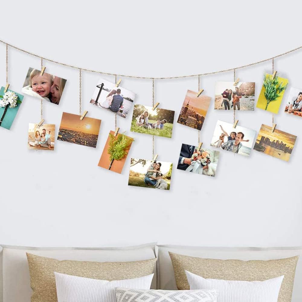 1.4 Inch Mini Clothes Pins for Photo, 130 Pcs Small Clothes Pins, Wooden