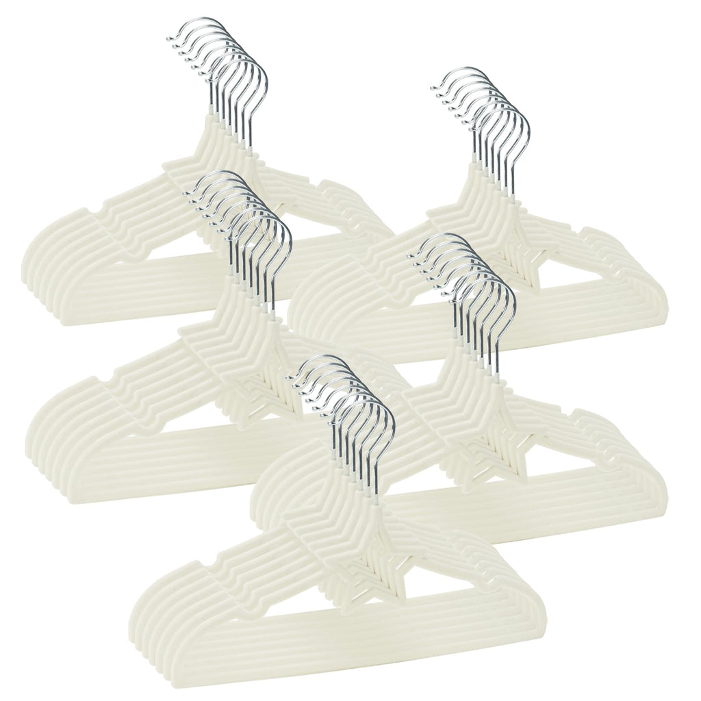 GoodtoU Baby Hangers 100Pack Kids Plastic Baby Clothes Hangers for Closet Small Children Infant Toddler Child, White