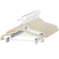 Cozymood Velvet Skirt Hangers - Pack of 24 - Velvet Hangers with Clips