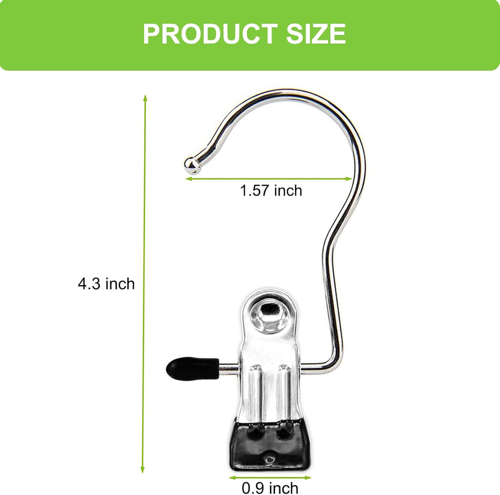 Laundry Hooks Hanging Clips Clothes Pins Closet Hanger Organizer Clamps Socks Towel Clips Heavy Duty Clothespins Bulk Hanger Clips for Closet Travel Pants Socks Handbags, 30 Pack