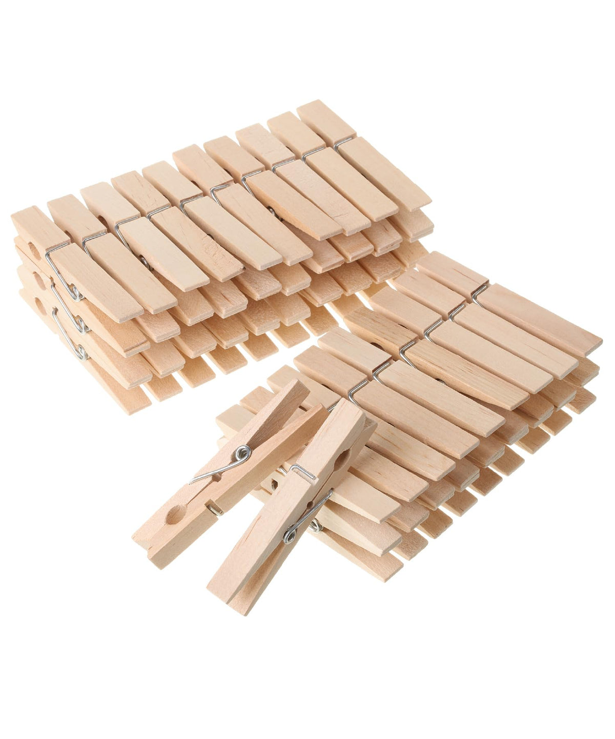 Mr. Pen- Mini Wooden Clothes Pins for Photo, 1 Inch, 200 Pack, Small Clothespins with Jute Twine for Scrapbooking, Labeling Plants, Gift Tags, Tiny Crafts, Photo Display, Decoration