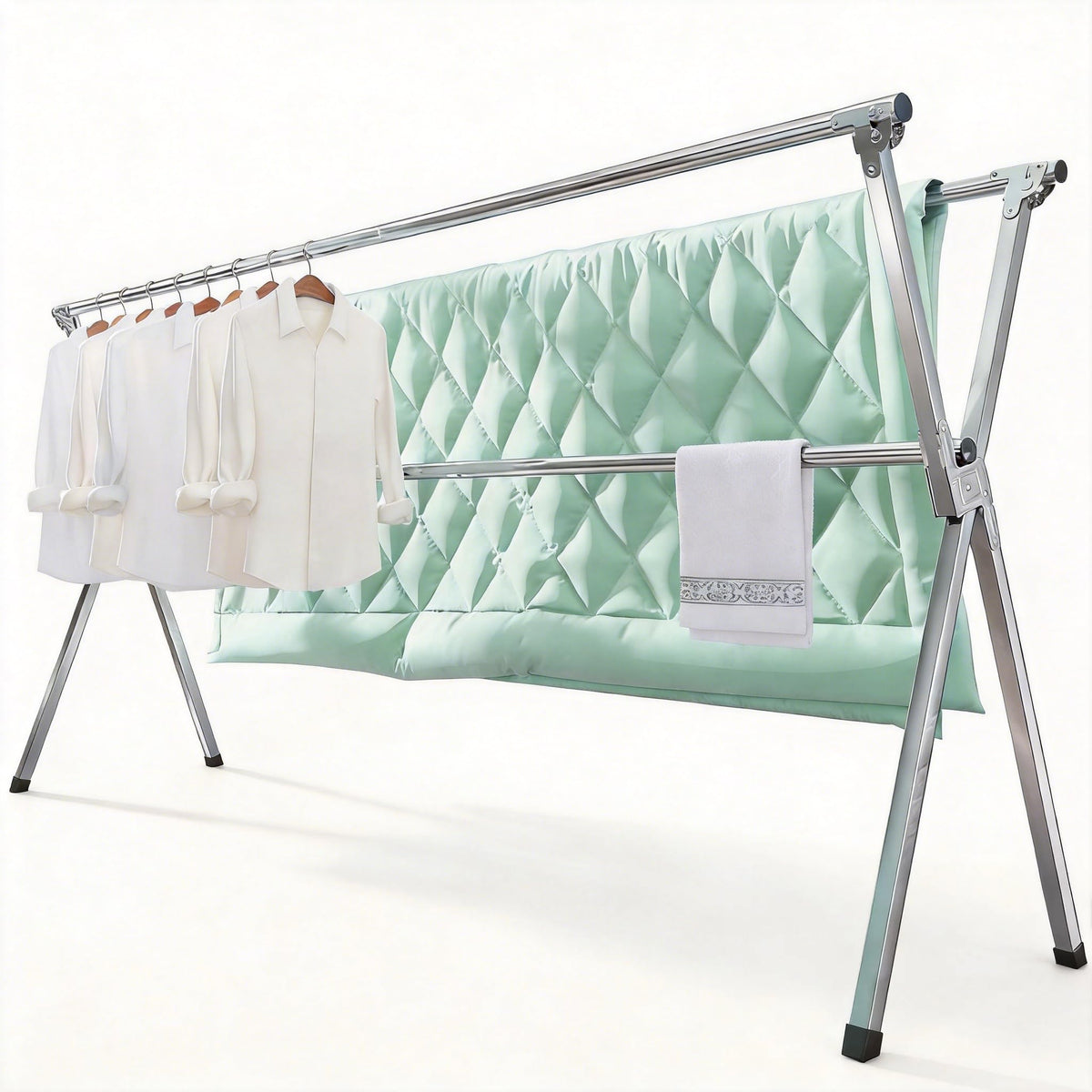 AZK Clothes Drying Rack Foldable Portable Design