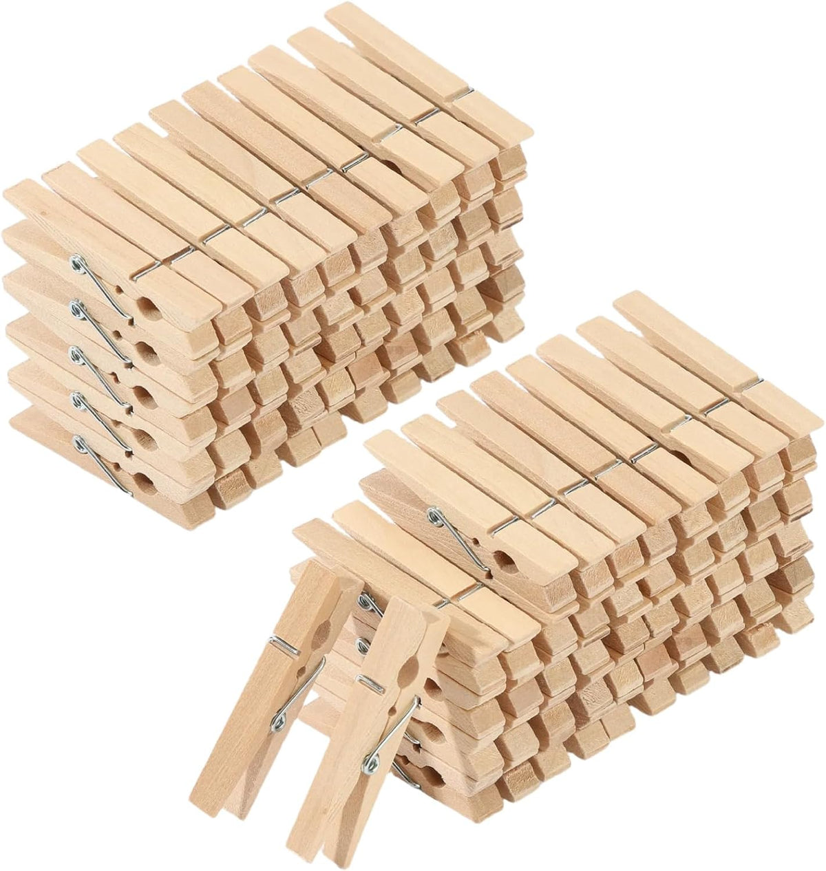 Mr. Pen- Wooden Clothes Pins, Natural Wood, 100 Pack, 1.9 Inch | Rust Resistant for Classroom, Crafts