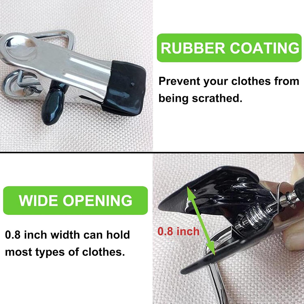 Laundry Hooks Hanging Clips Clothes Pins Closet Hanger Organizer Clamps Socks Towel Clips Heavy Duty Clothespins Bulk Hanger Clips for Closet Travel Pants Socks Handbags, 30 Pack