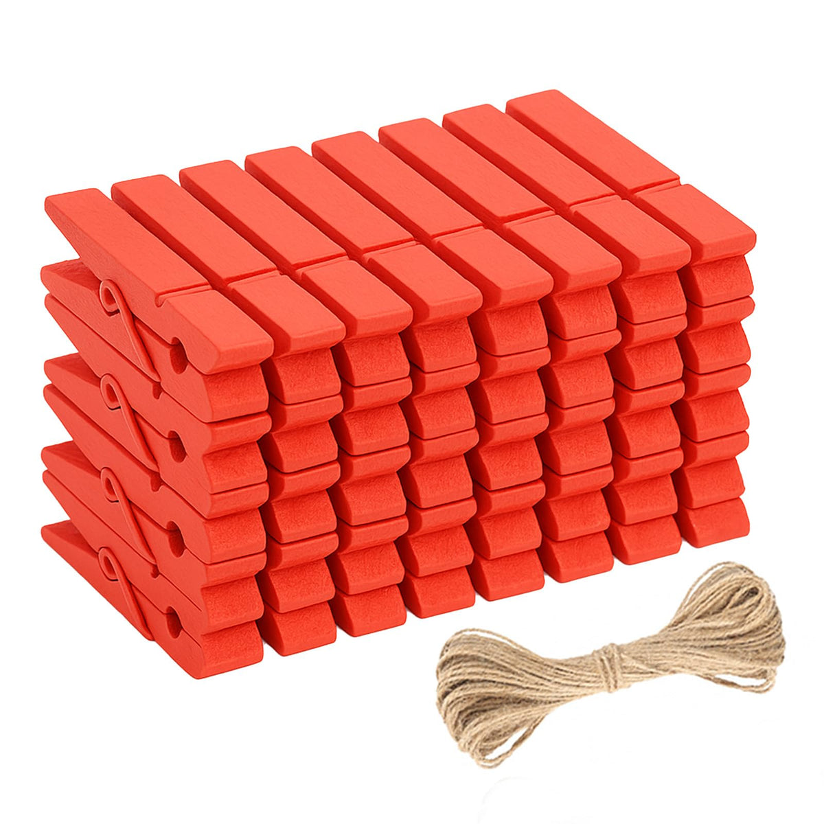 jijAcraft 1.4 Inch Mini Clothes Pins - 100Pcs Wooden Clothespins for Photo