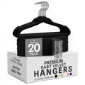 Utopia Home Kids Velvet Hanger 50 Pack – 11" Premium Baby Hangers - Grey