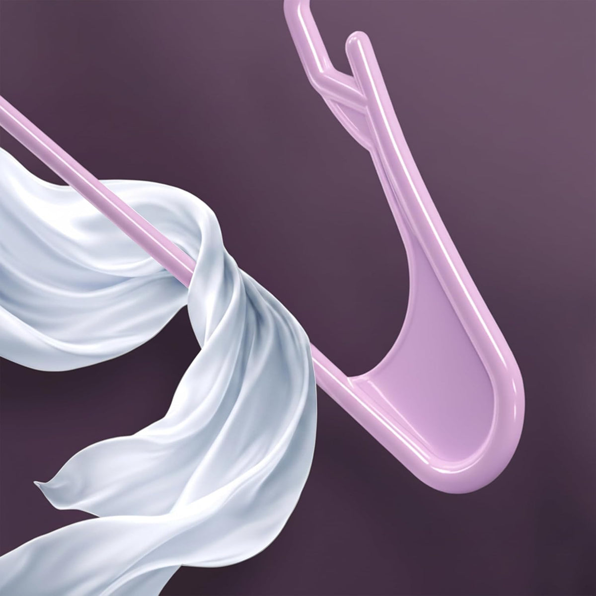 Utopia Home Plastic Hangers 50 Pack – Space Saving Clothes Hanger Pink