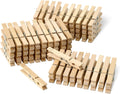Amazon Basics Birch Wood Clothespins with Strong Spring-Loaded Grip, Holds up to 3 lbs, Pack of 100
