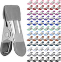 Clothes Pins Heavy Duty 72 Pack, Metal Clothespins Strong Grip, Clothes line Clips (12 Colors)