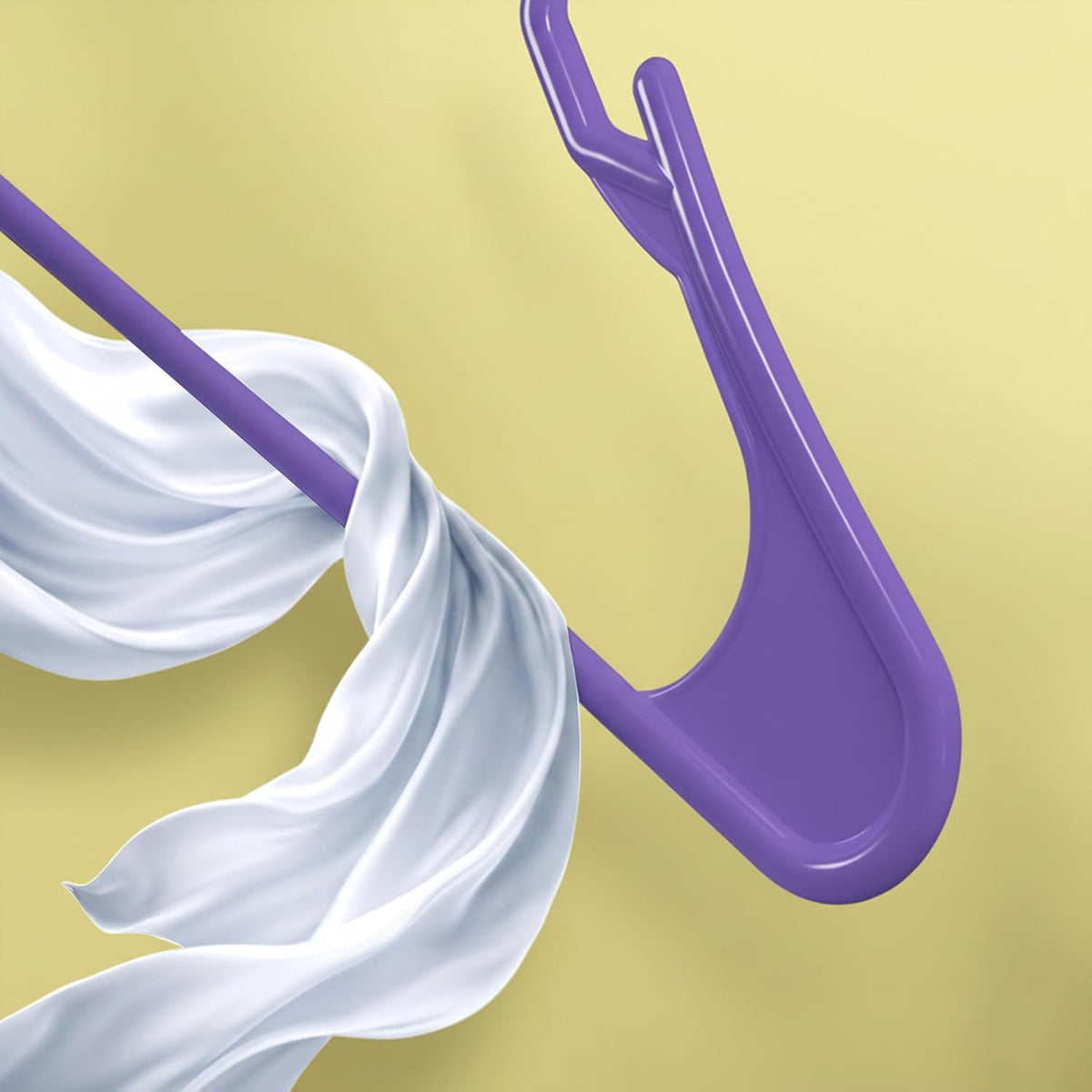Utopia Home Plastic Hangers 50 Pack – Space Saving Clothes Hanger Purple