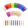 300PCS 2.9-inch Wooden clothespins, Large Wooden clothespins, Decorative Clips, Strong Grip, Multi-Purpose Clips, Suitable for Crafts, Hanging Clothes, and Hanging Pictures