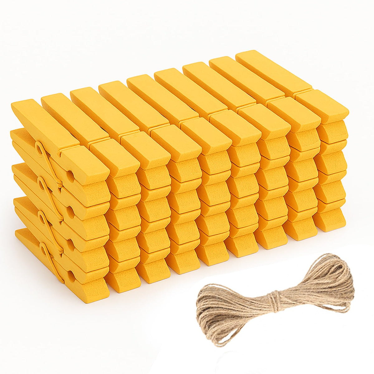 jijAcraft 1.4 Inch Mini Clothes Pins - 100Pcs Wooden Clothespins for Photo