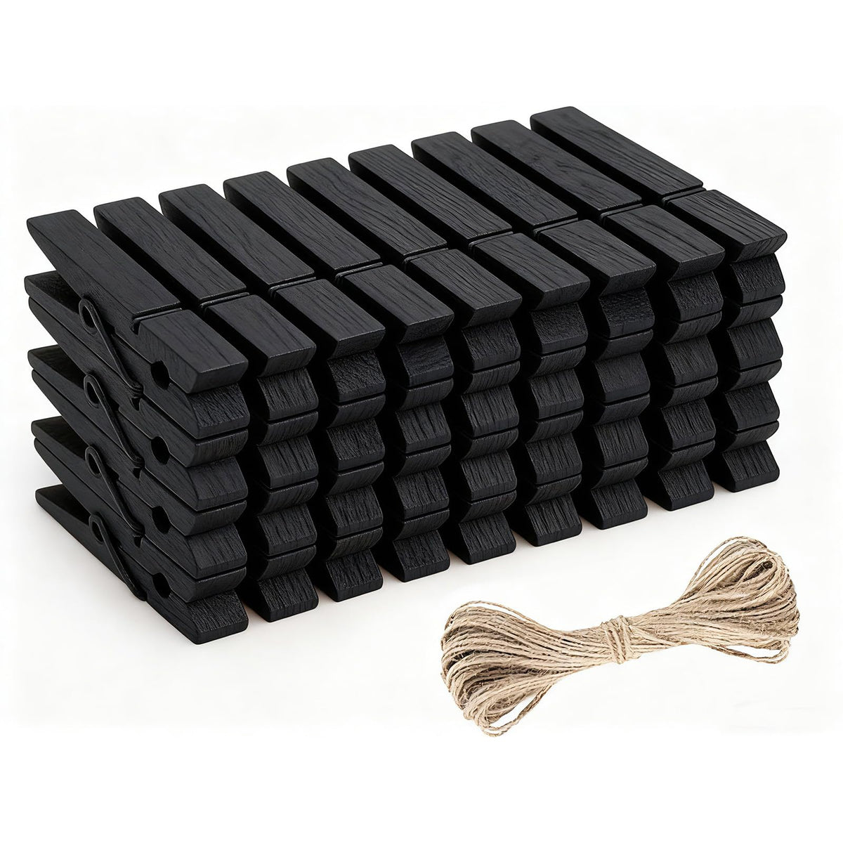 jijAcraft 1.4 Inch Mini Clothes Pins - 100Pcs Wooden Clothespins for Photo