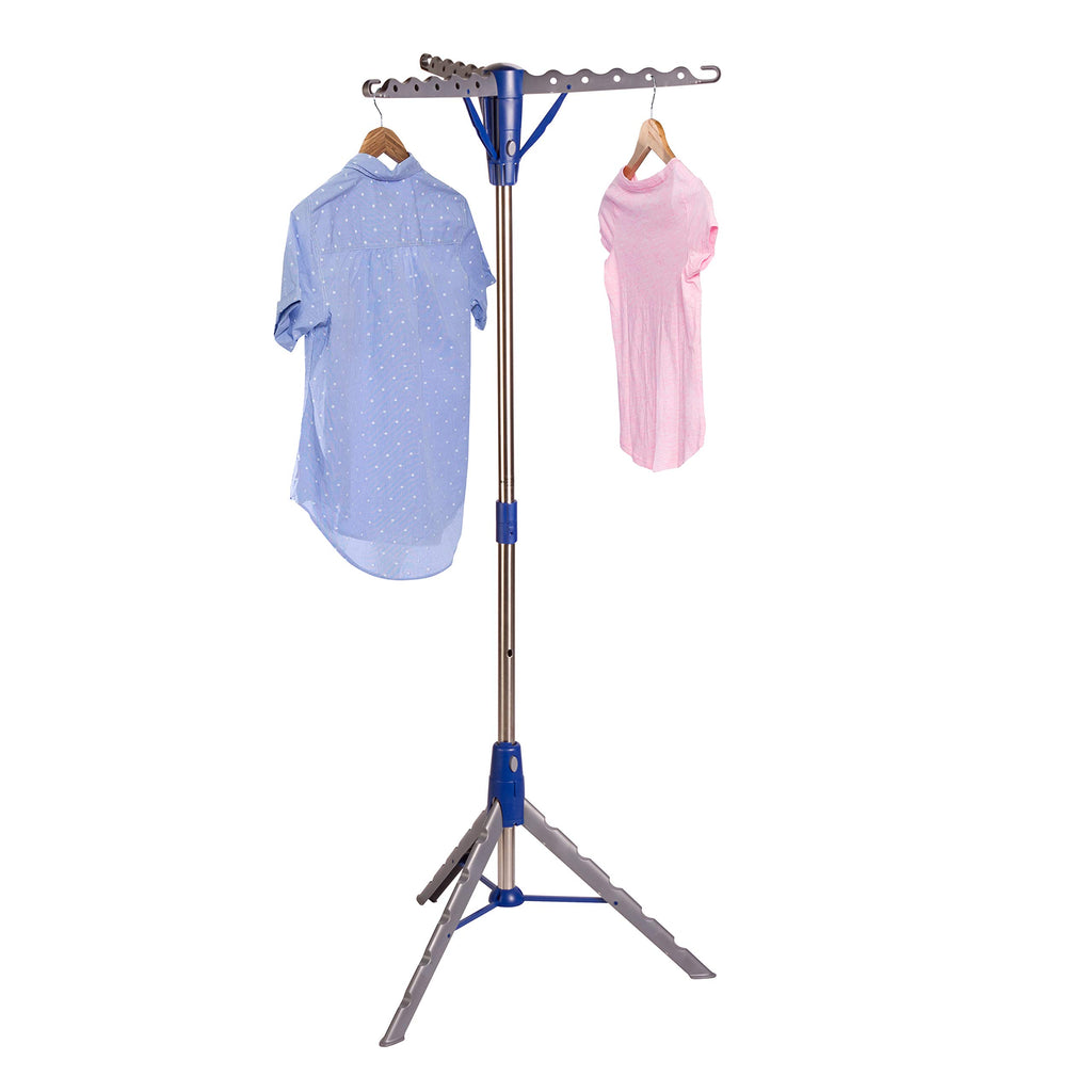 Honey-Can-Do 2-Tier Tripod Clothes Drying Rack, 73", Chrome Steel