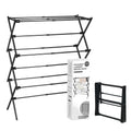 ZOES HOMEWARE 2026 Enhanced Clothes Drying Rack | Foldable Drying Rack Clothing for Laundry | Small Collapsible Portable Dryers for Laundry | Use for Indoor & Outdoor | White 37.5"x29"x12"