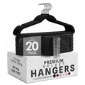Utopia Home Velvet Hangers, Black, 50 Pack