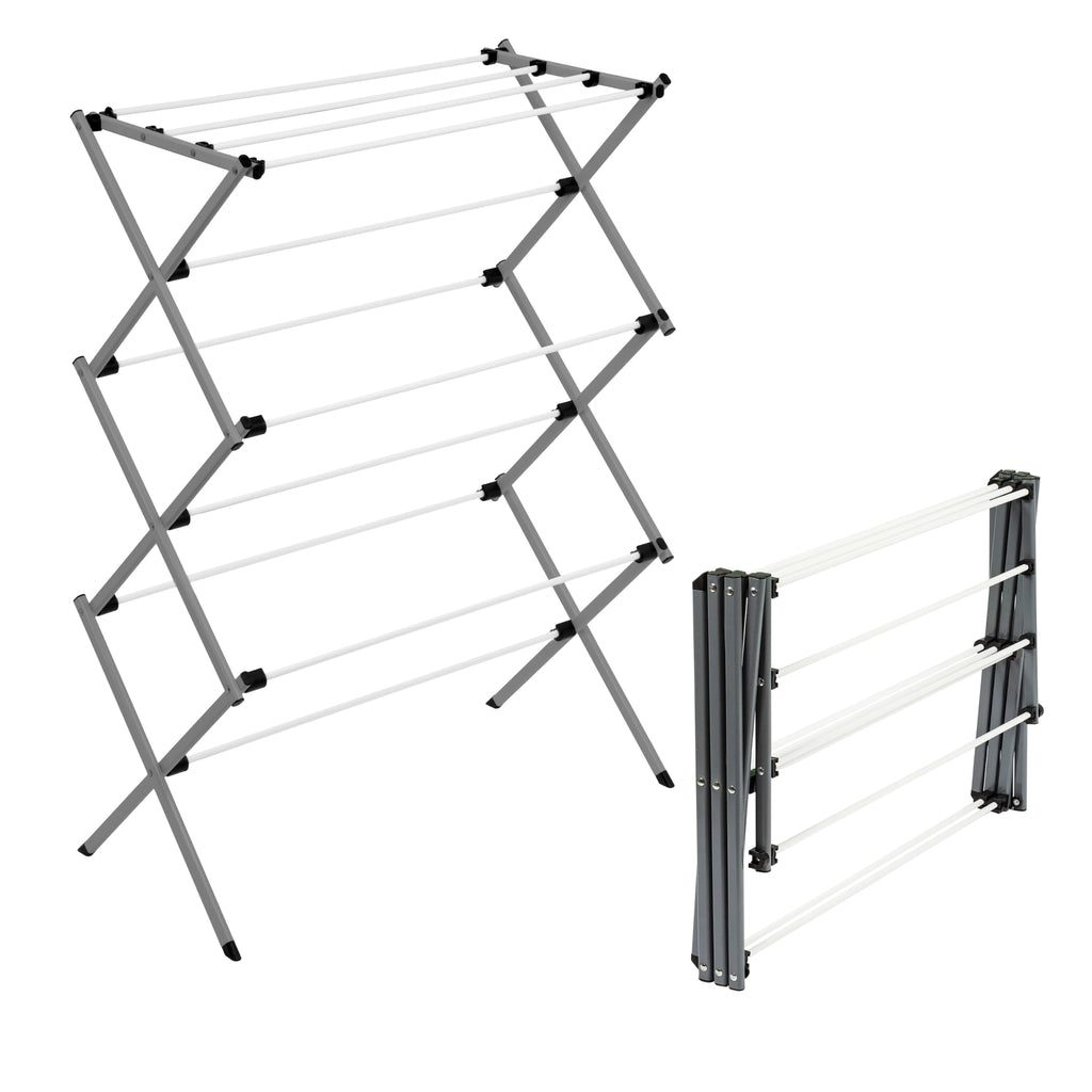 Honey-Can-Do 6-Tier Collapsible Clothes Drying Rack, 30", White