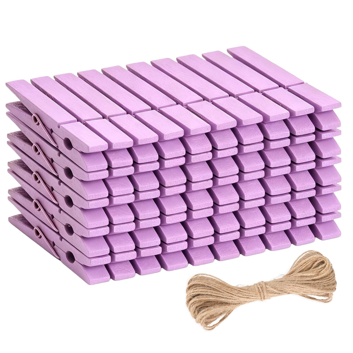 jijAcraft 1.4 Inch Mini Clothes Pins - 100Pcs Wooden Clothespins for Photo