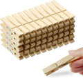 50 Pack Clothes Pins Wooden 2.9 Inch Wood Clothespins Heavy Duty Large