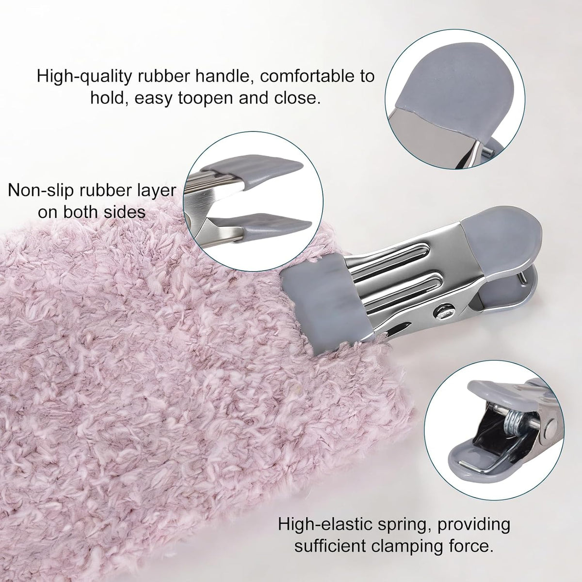 Clothes Pins Heavy Duty 72 Pack, Metal Clothespins Strong Grip, Clothes line Clips (12 Colors)