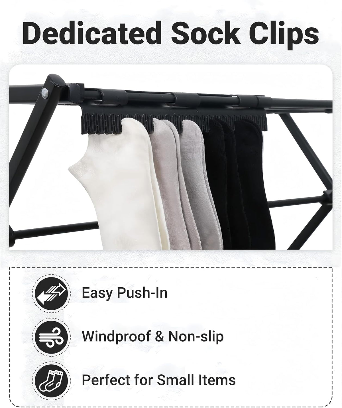 ZOES HOMEWARE 4-Tier Clothes Drying Rack, 4ft High Foldable Drying Rack Clothing for Indoor & Outdoor, Portable Collapsible Laundry Dryer for Laundry Room and Apartment, Black 29" L x 49" H x 11.5" W