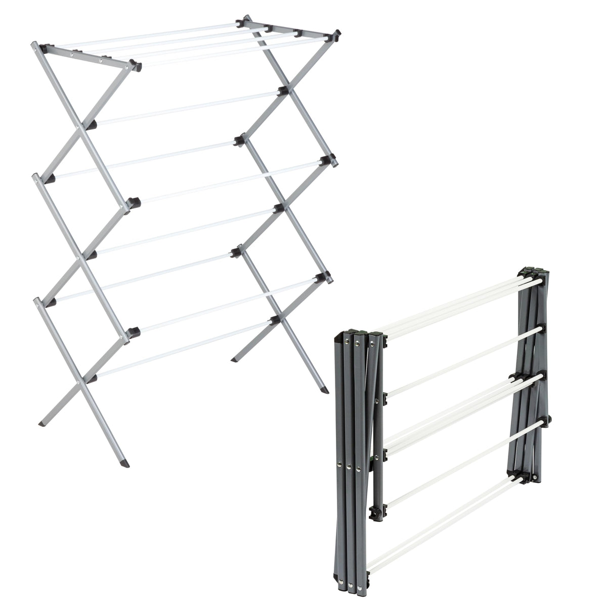 Honey-Can-Do Oversized Collapsible Clothes Drying Rack, 35", 50 lb, Grey
