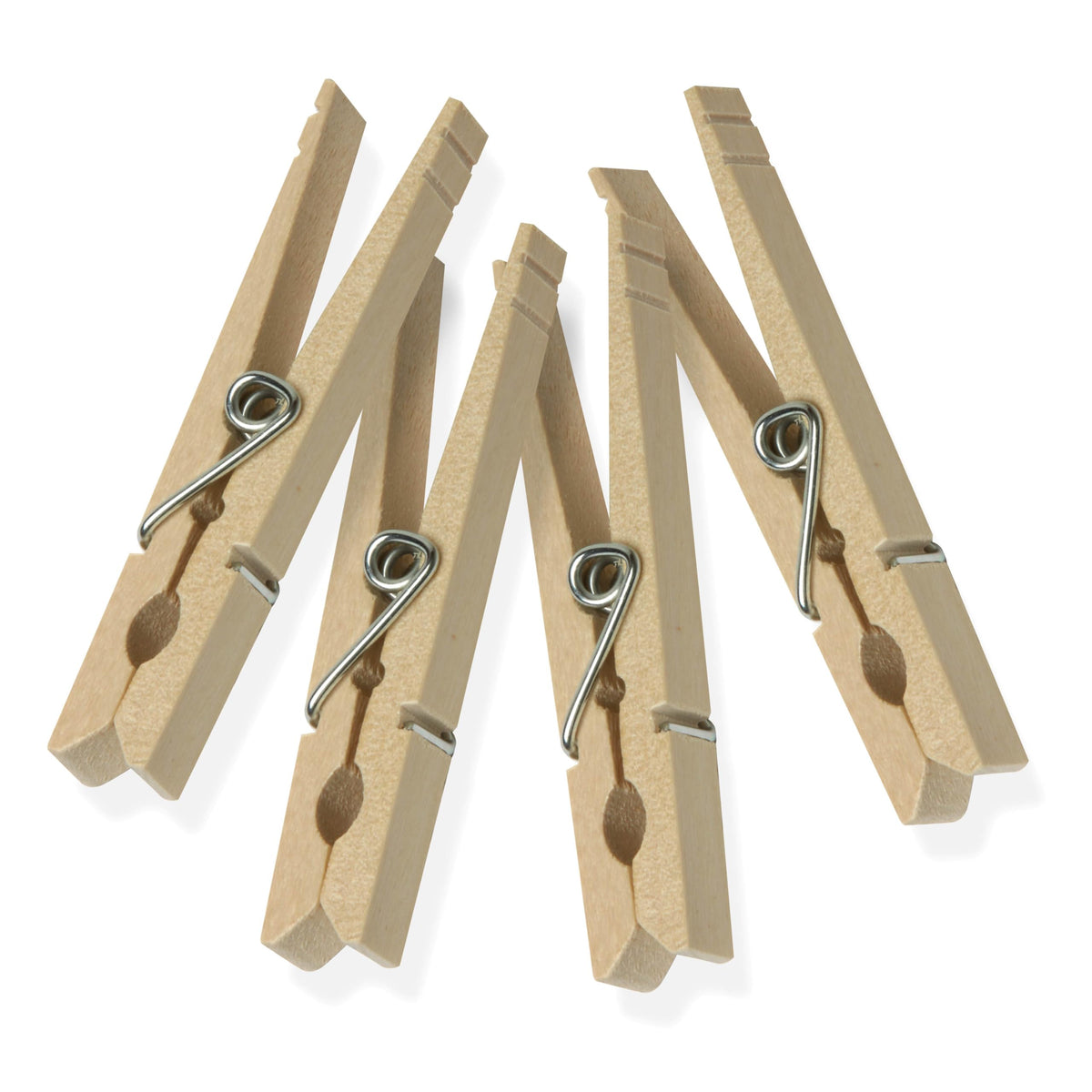 Honey-Can-Do Wooden Clothespins – Heavy-Duty Laundry & Clothes Wood for Crafts, Natural Wood with Strong Grip Pins, Ideal for Drying & Home Organization, 100 per Pack