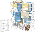 Simple Trending Drying Rack Clothing, 3-Tier Clothes Drying Rack, White