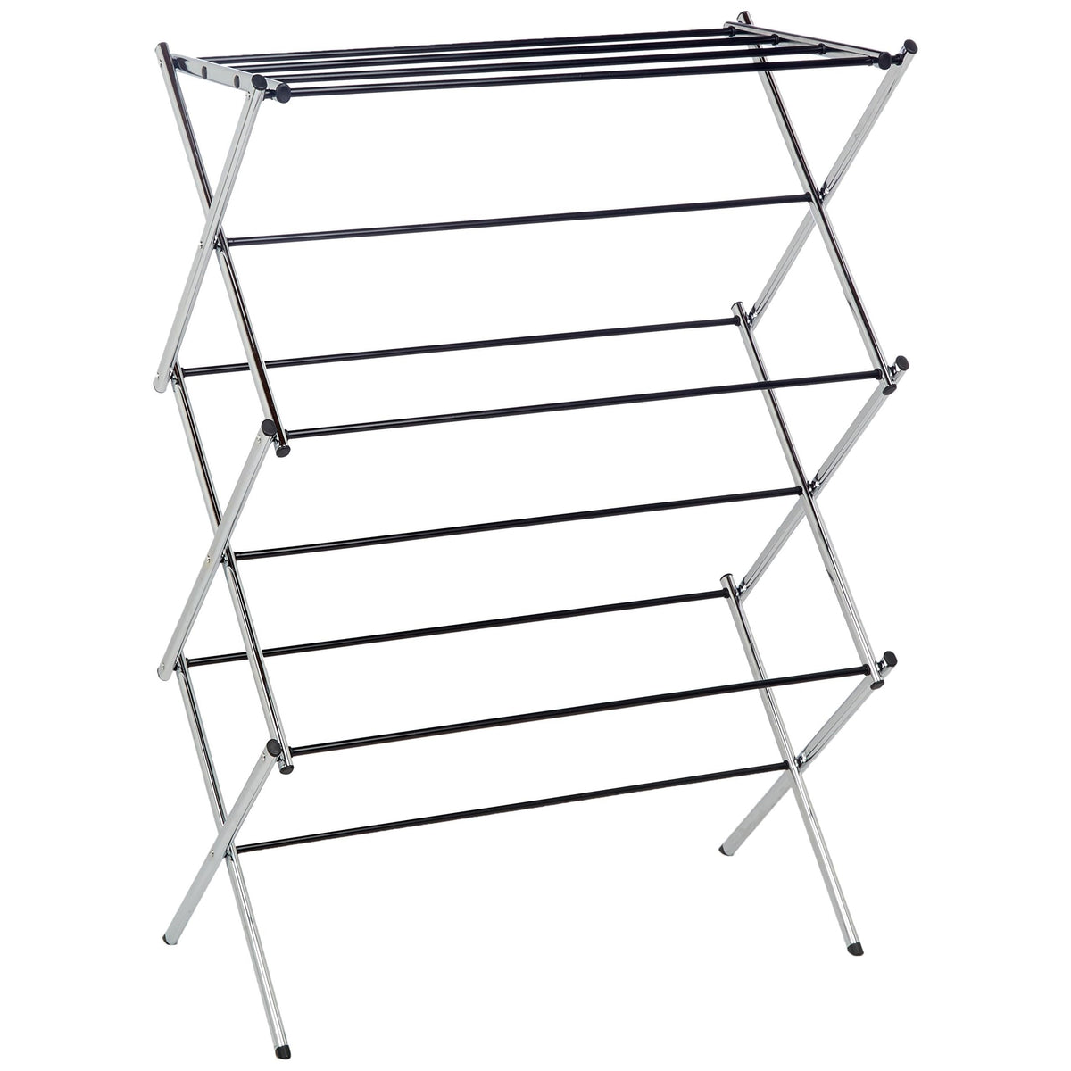 Amazon Basics Foldable Portable Clothes Drying Rack for Indoor Air Drying, Collapsible Design, 14.5" D x 29.5" W x 41.8" H, White