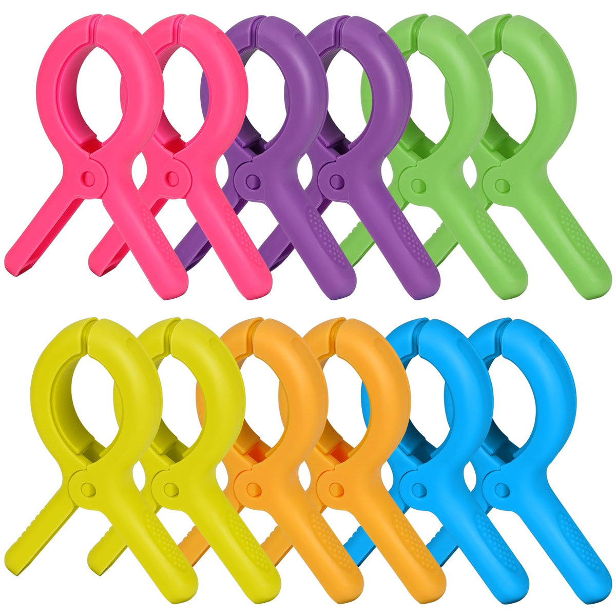 56 Pcs Colorful Clothespins, 4 Colors Spring Clips (2 Inch) Small Clothes Pin with Black Storage Bag - for Laundry, Drying Clothes, Home Use