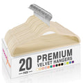 HOUSE DAY Black Velvet Hangers 60 Pack, Premium Non Slip Clothes Hangers