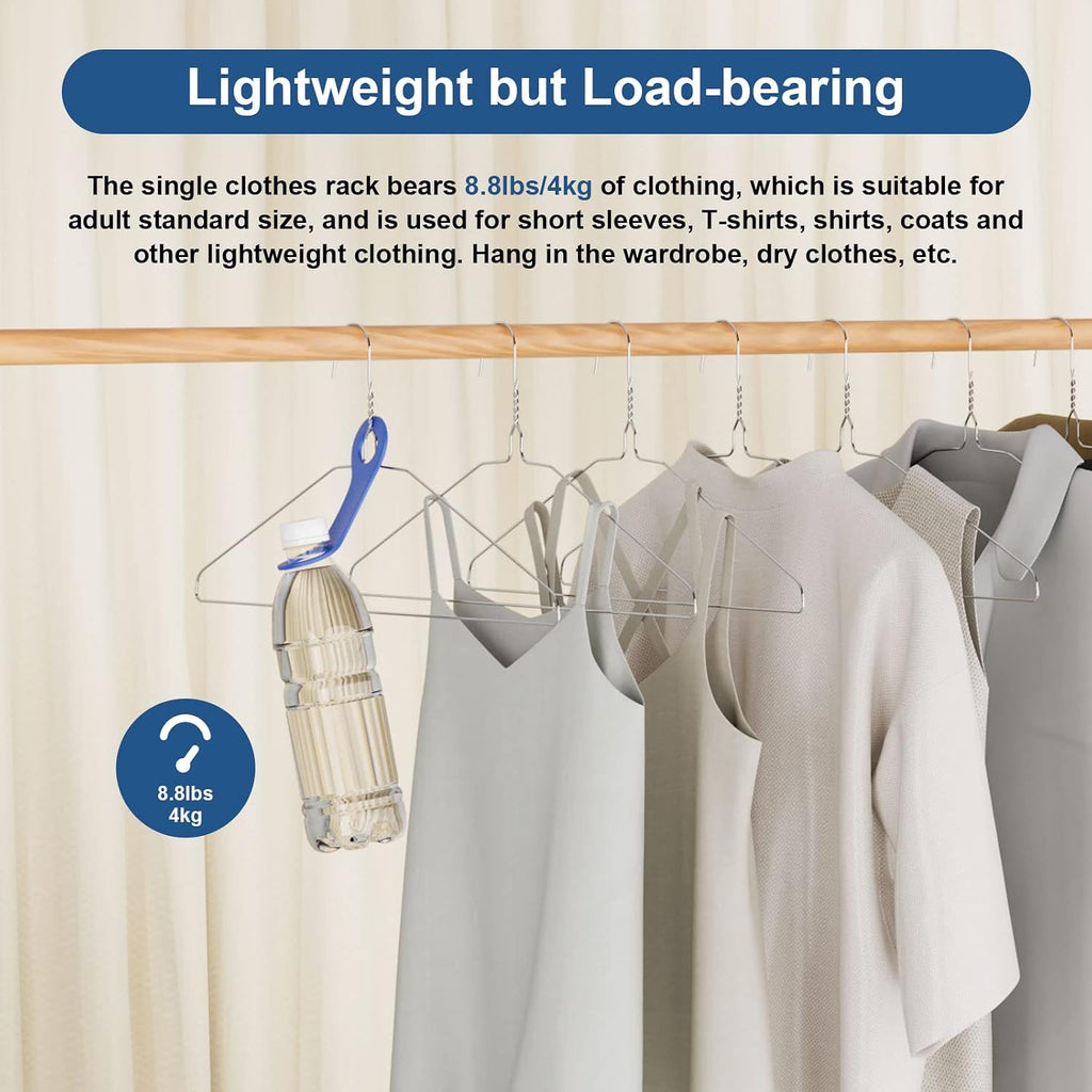 SPECILITE Wire Metal Clothes Hangers Bulk 100 Pack, Ultra Thin, Silver
