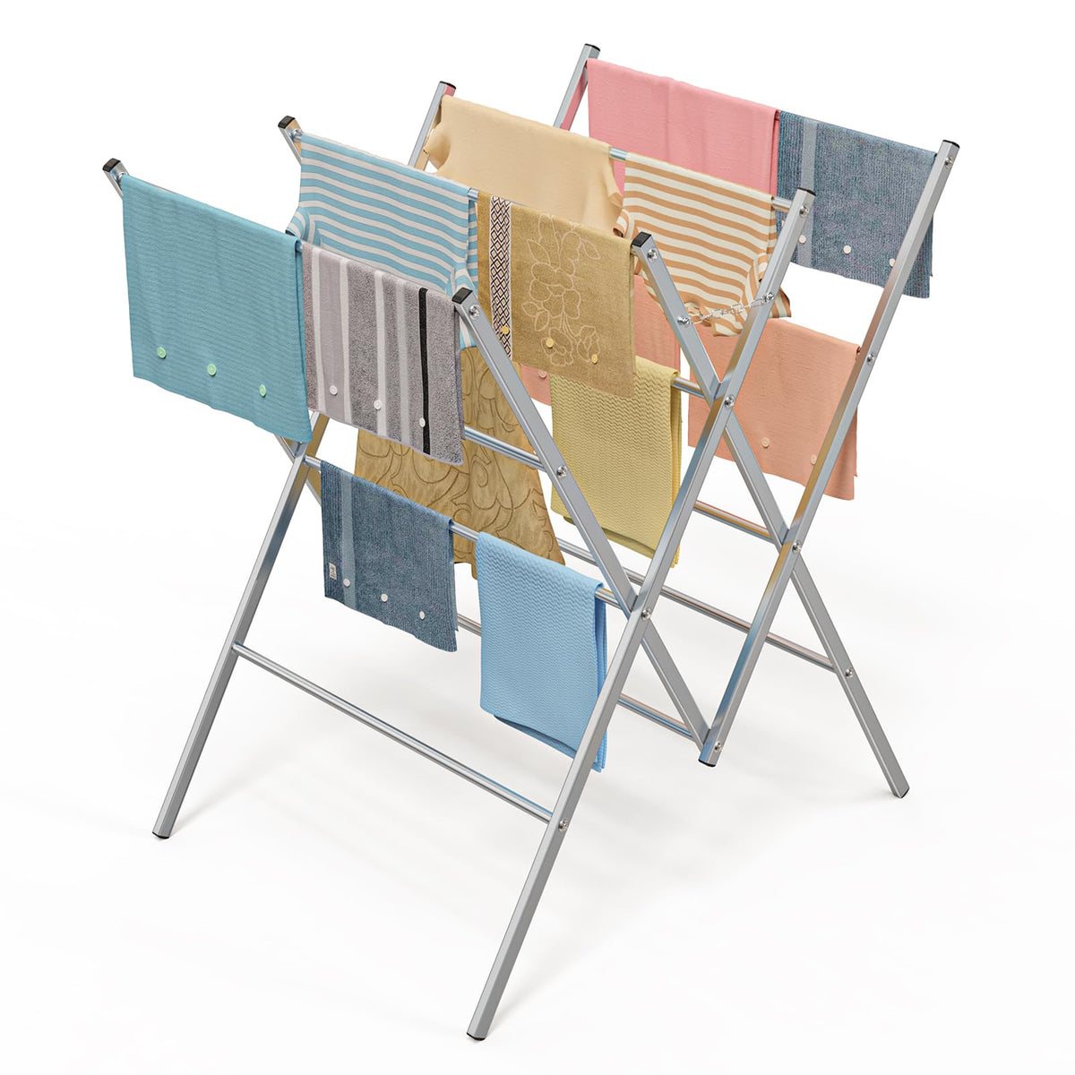 Whitmor Oversized Metal Drying Rack, Large Foldable Laundry Drying Rack
