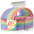 CTIME Non-Slip Metal Hangers 28 Pack, Thick Colorful Clothes Hanger