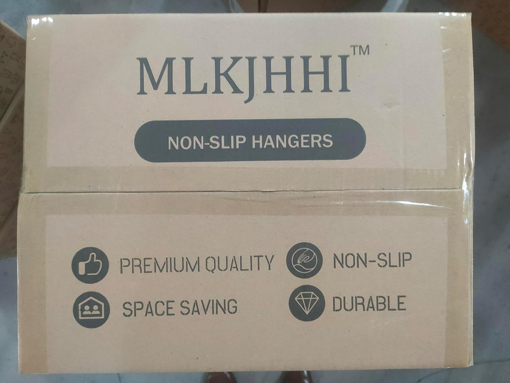 60 Pack Heavy Duty Plastic Hangers, Non Slip Clothes Hangers with Rubber Pads and 360° Hook - Thin Space Saving Hanger, Closet Organizer for Shirt, Pants, Suit, Skirt,Coat - Gray