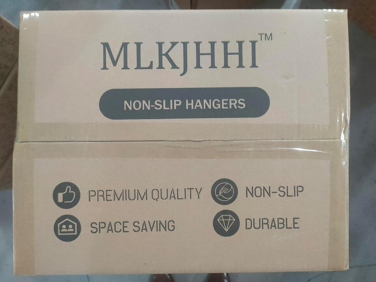 60 Pack Heavy Duty Plastic Hangers, Non Slip Clothes Hangers with Rubber Pads and 360° Hook - Thin Space Saving Hanger, Closet Organizer for Shirt, Pants, Suit, Skirt,Coat - Gray