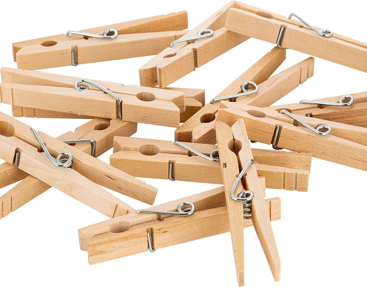Laundry 360 Extra Large Wooden 100 Pack Clothespins