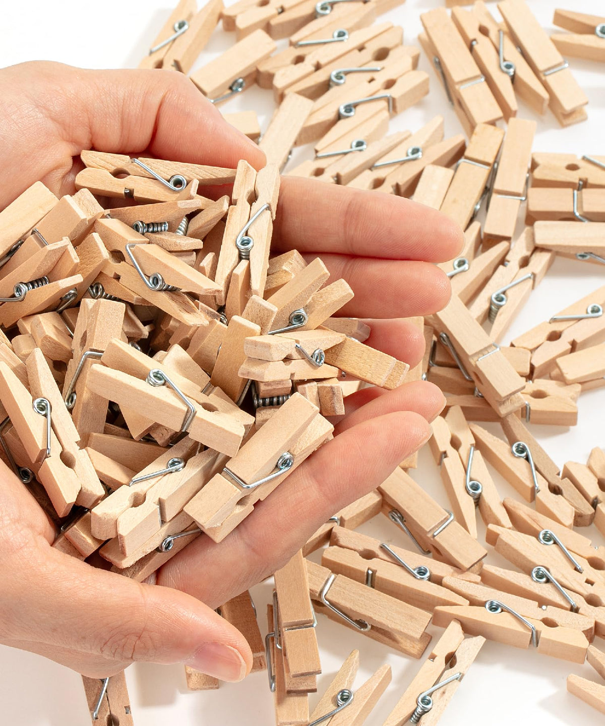 Mr. Pen- Large Wooden Clothes Pins, 2.9 Inch, 50 Pack, Natural Wood Clips for Crafts, Classroom Projects, Hanging Photos, Chip Bags, Decoration, Rust Resistant Spring