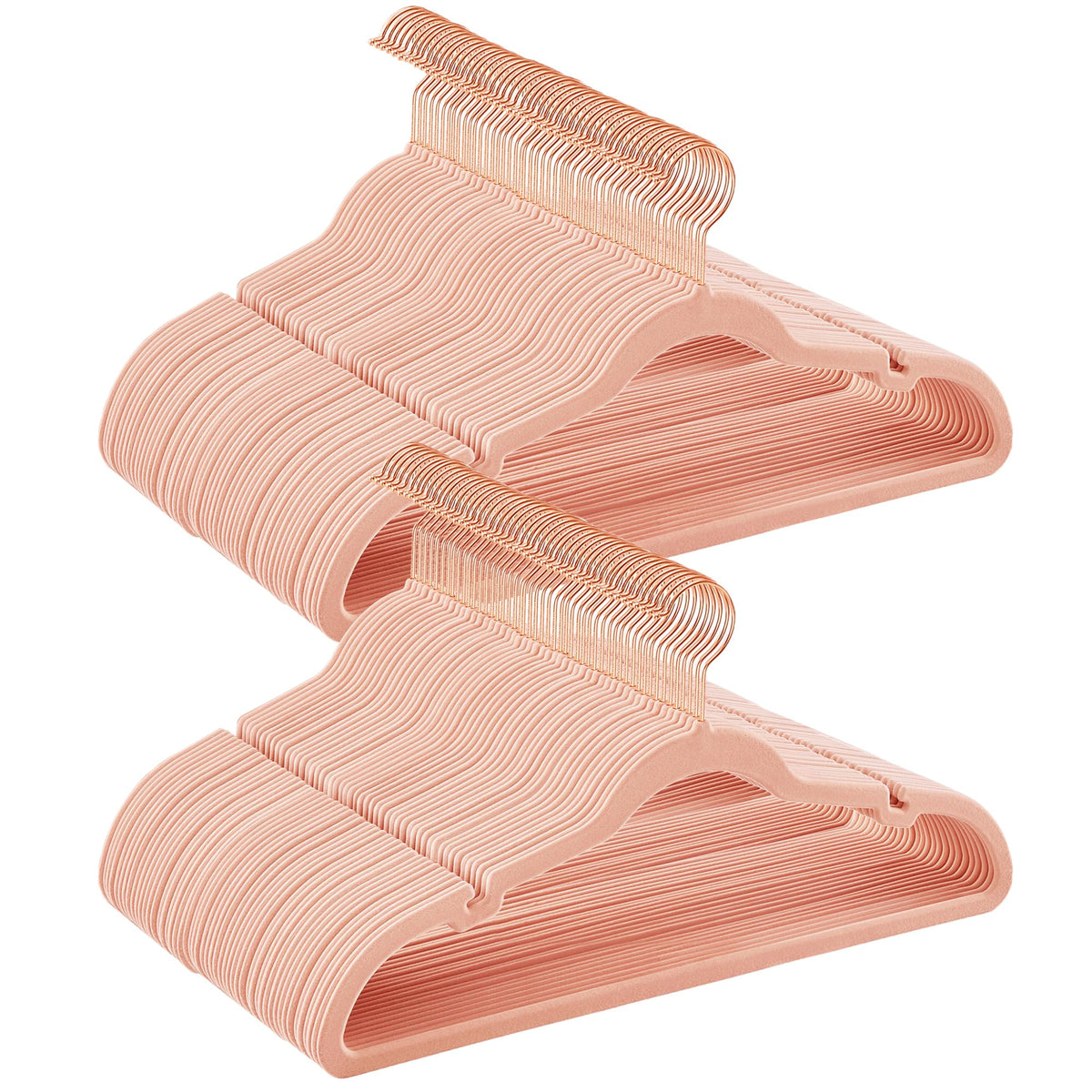 SONGMICS Velvet Hangers 50 Pack, Non-Slip Clothes Hangers, Space-Saving