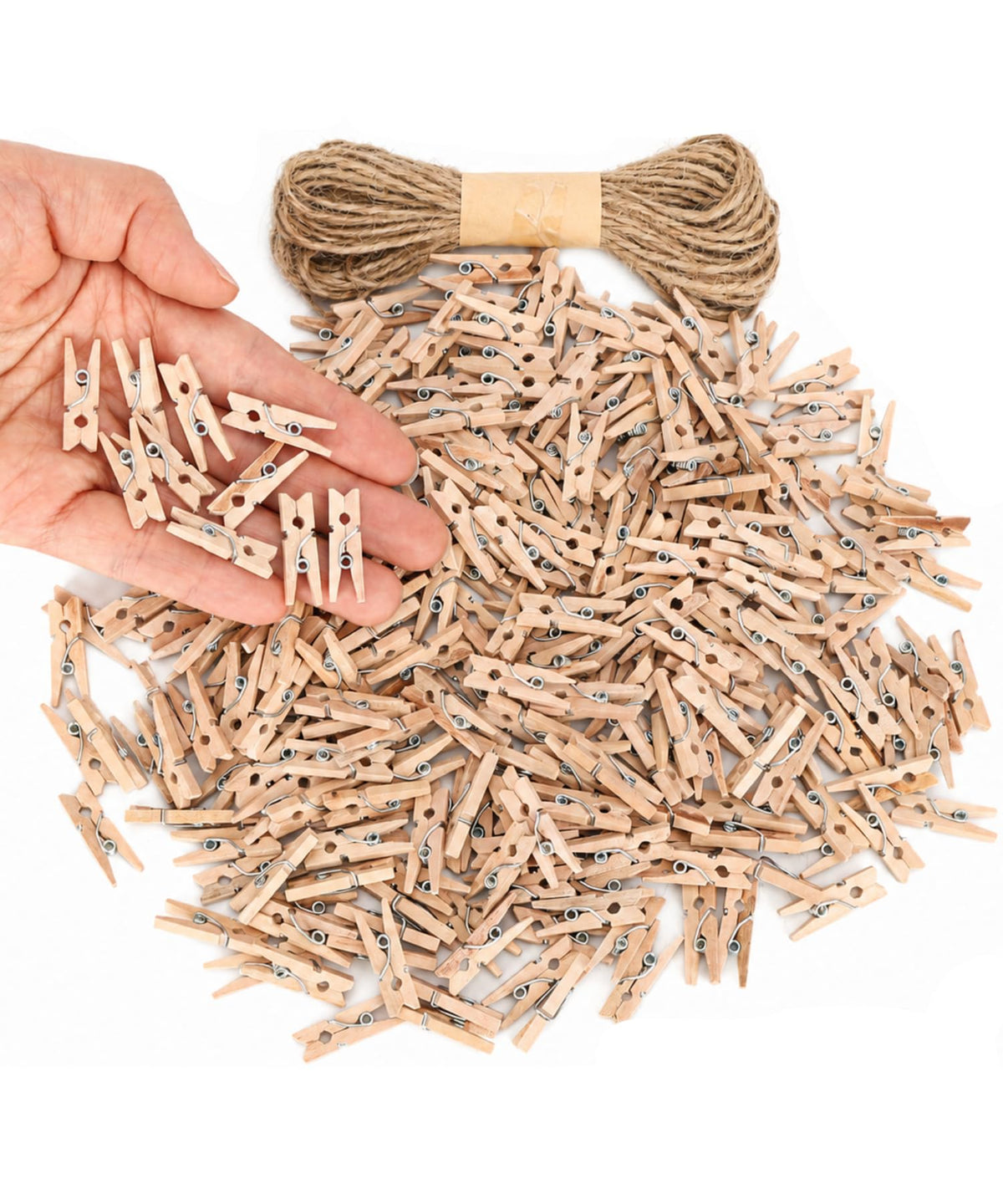 Mr. Pen- Wooden Clothes Pins, Natural Wood, 100 Pack, 1.9 Inch | Rust Resistant for Classroom, Crafts