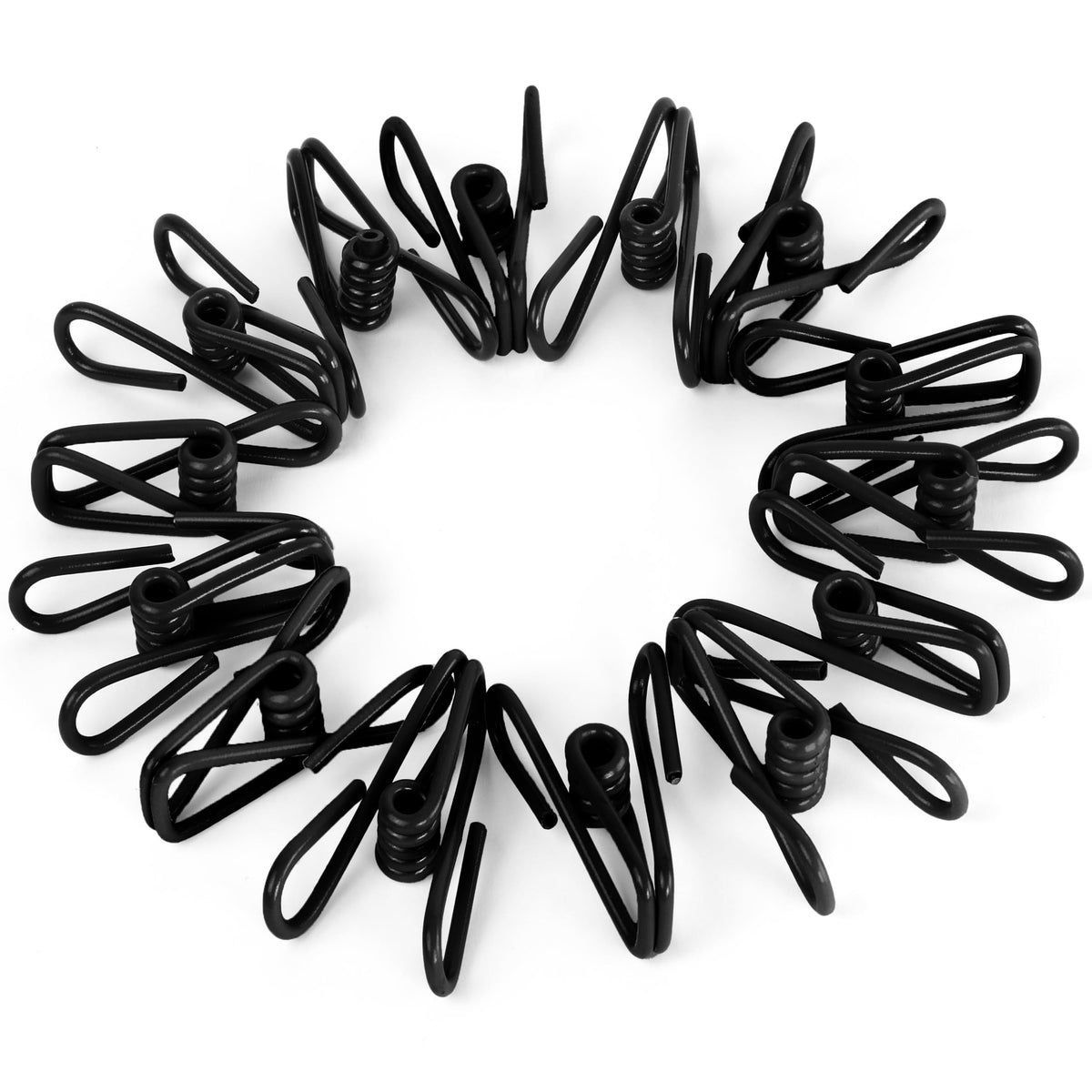 Riveda 30 Pack Assorted Chip Bag Clips Utility - PVC 2 Inch Coated Colorful Sealer for Sealing Food - Paper Holder, Clothesline Clip for Laundry Hanging, Kitchen Bags, Multipurpose Clothes Pins